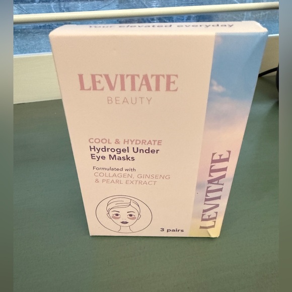 Levitate Beauty Hydrogel Under Eye Masks Cool & Hydrate 3 Pairs NIB - Picture 3 of 5
